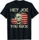Vintage American Flag Abraham Abe Lincoln Hey Joe You Suck Men T-Shirt - T-Shirt | Black