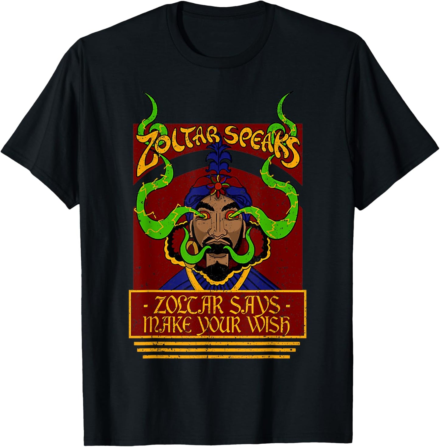 Vintage Zoltar Speaks Make Your WIsh T-Shirt - T-Shirt | Black