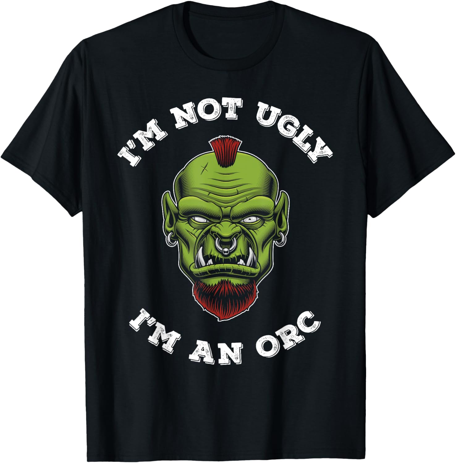 Ork Gift Ugly Orc T-Shirt - T-Shirt | Black
