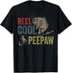 Reel Cool Peepaw Fishing Fathers Day T-Shirt - T-Shirt | Black