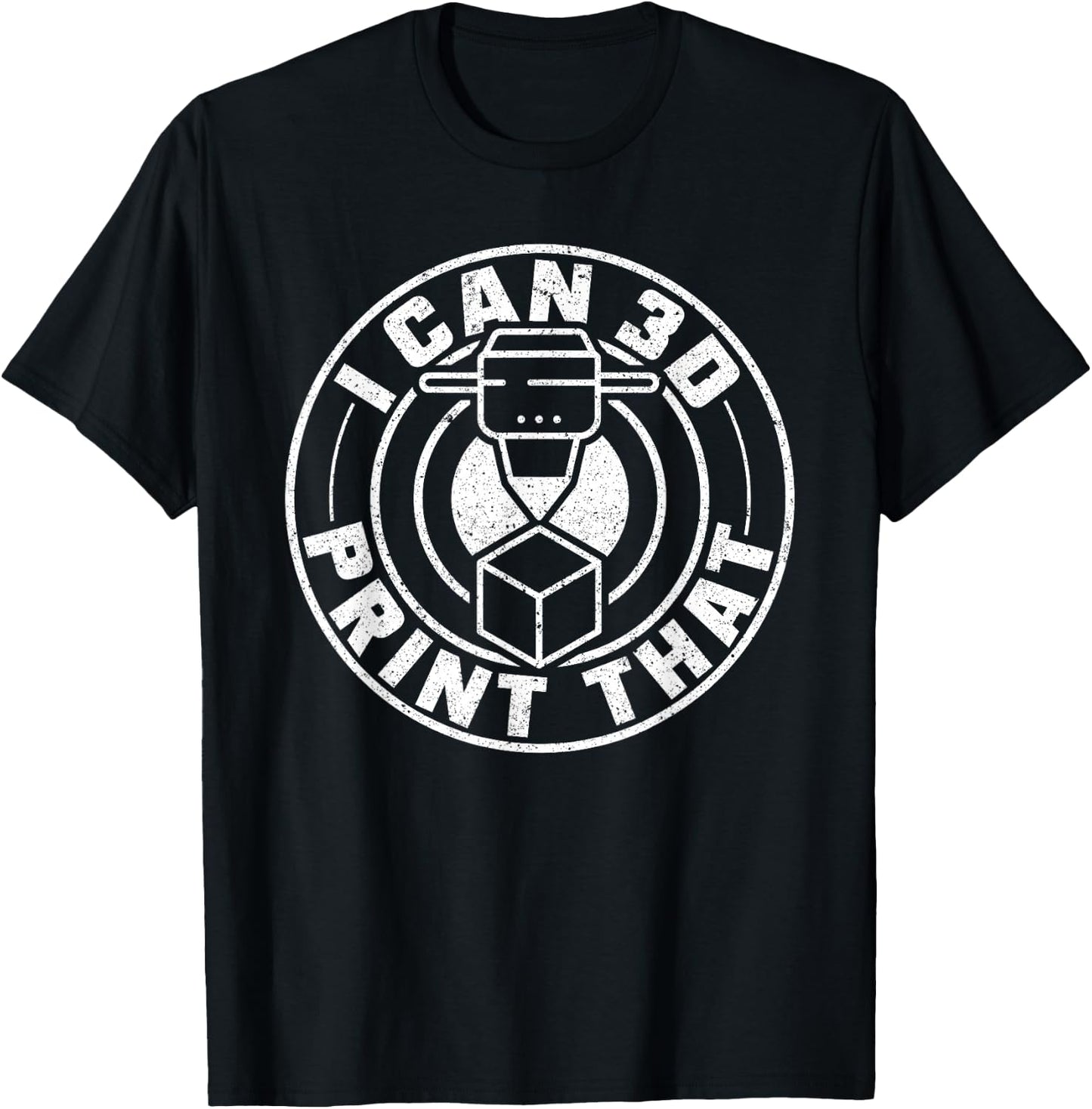 I Can Print That 3D T-Shirt - T-Shirt | Black