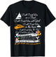 I Will Drink Wine on a Boat I Will Drink Wine Gift Shirt T-Shirt - T-Shirt | Black