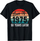 Vintage Class of 1975 75 Reunion High School Alumni College T-Shirt - T-Shirt | Black