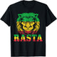 Rasta Lion Of Judah Reggae Music Rastafari Jamaica Gift T-Shirt - T-Shirt | Black
