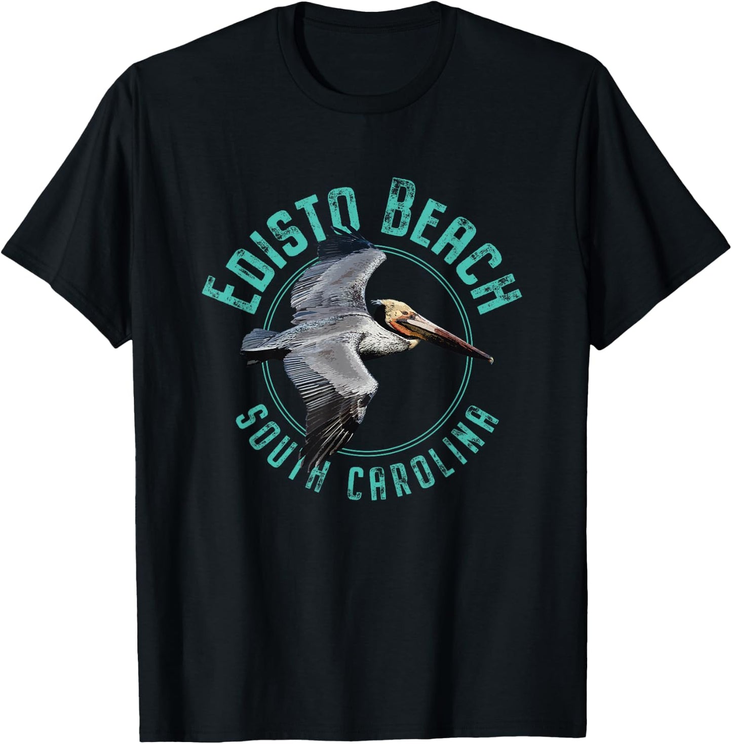 Edisto Beach South Carolina Women Girls Kids T-Shirt - T-Shirt | Black