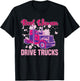 Real Women Drive Trucks - Truck Driver Trucker Semi Truck T-Shirt - T-Shirt | Black