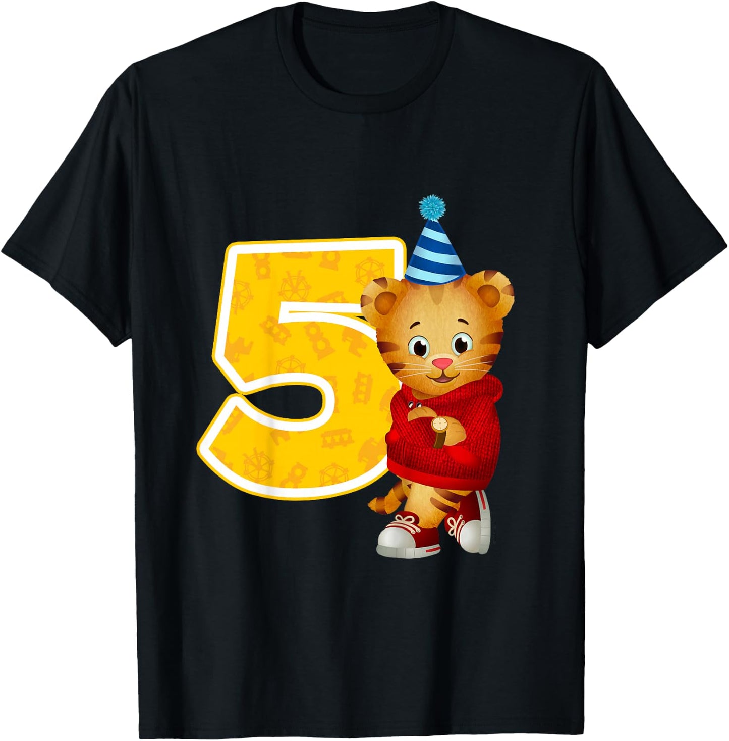 Daniel Tiger's Neighborhood: My 5th Birthday T-Shirt - T-Shirt | Black