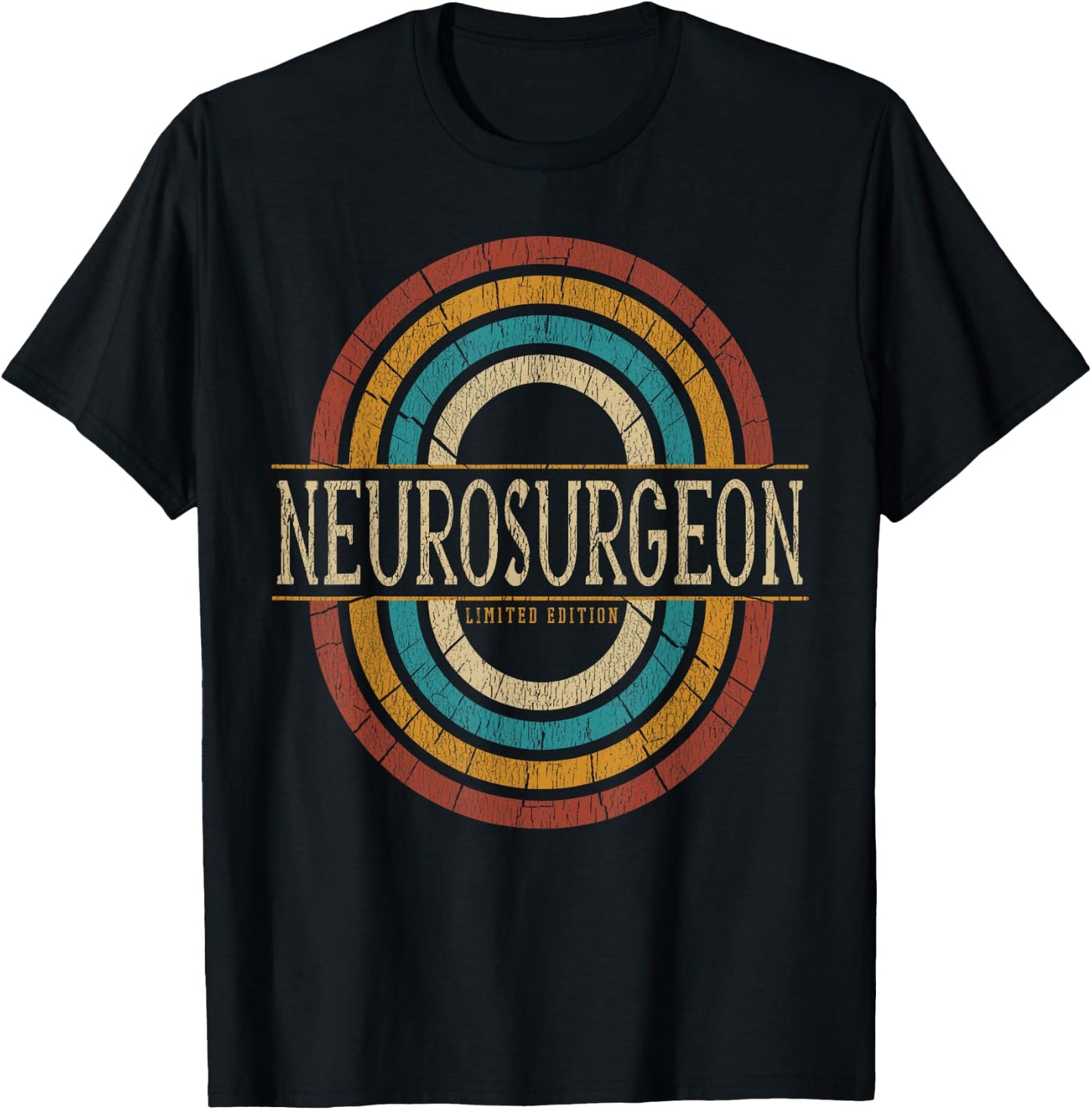 Neurosurgeon Vintage Retro T-Shirt - T-Shirt | Black