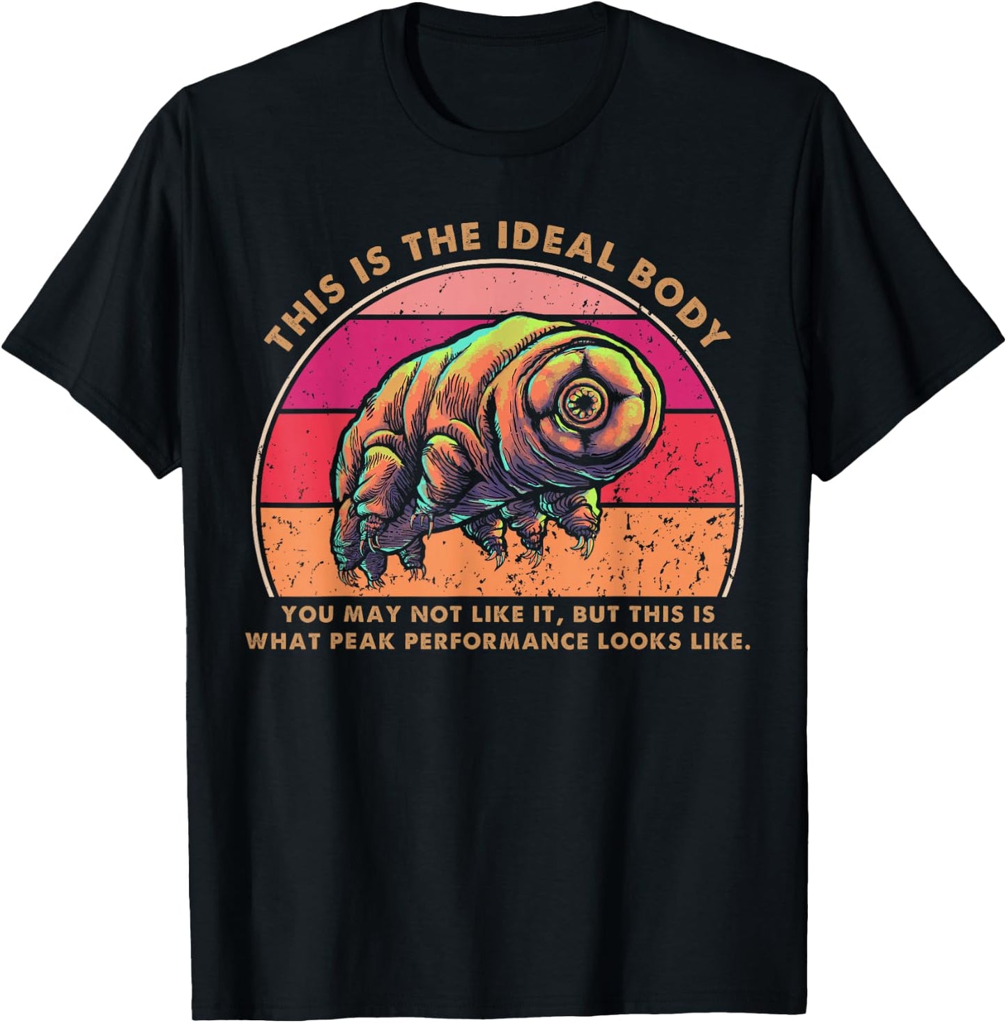 Ideal Body Funny Tardigrade Water Bear Moss Piglet T-Shirt - T-Shirt | Black