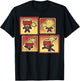 Captain Marvel Kawaii Style Action Pose Poster T-Shirt - T-Shirt | Black