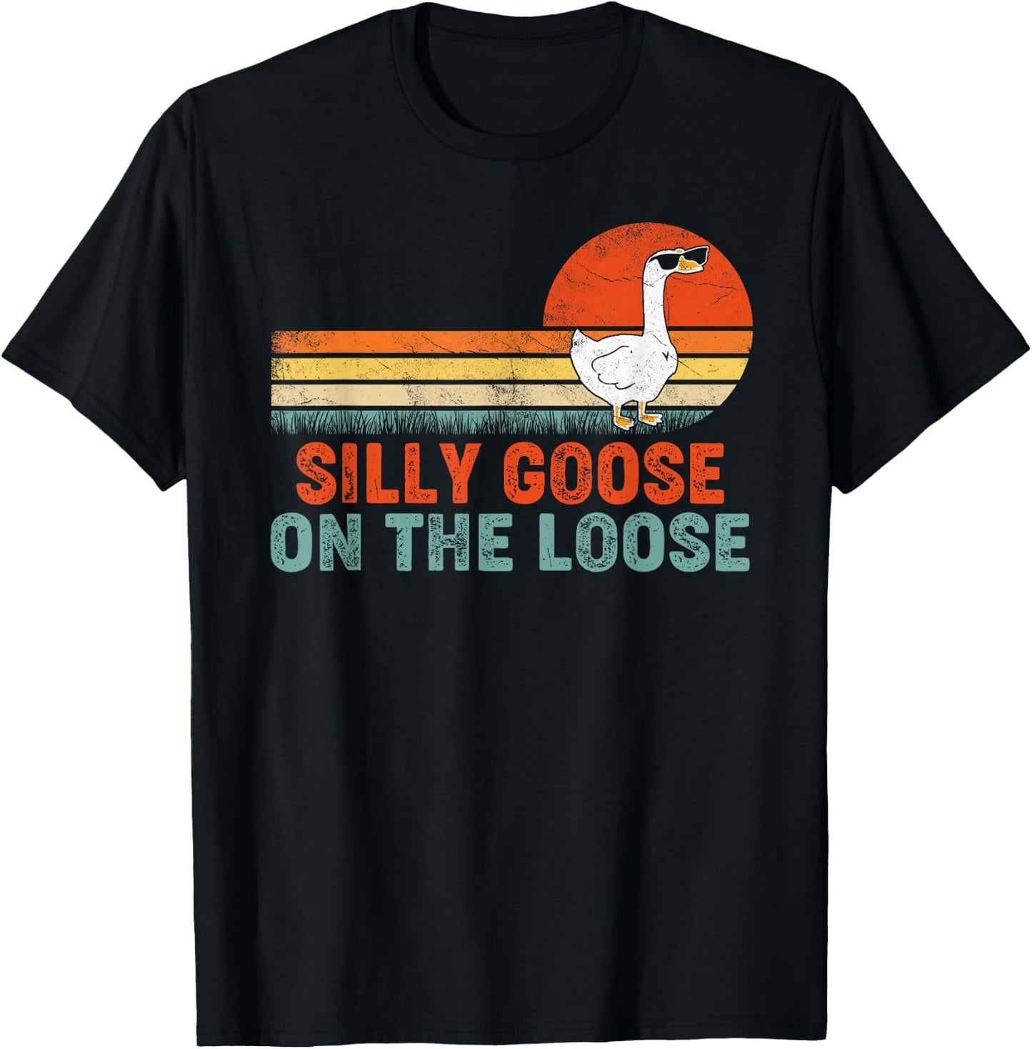 Silly Goose Shirt, Graphic Men, Funny Shirts T-Shirt - T-Shirt | Black