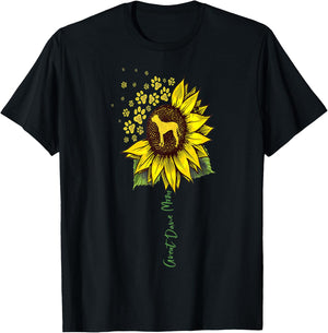 Sunflower Great Dane Lover Gifts Dog Mom Men Women T-Shirt - T-Shirt | Black