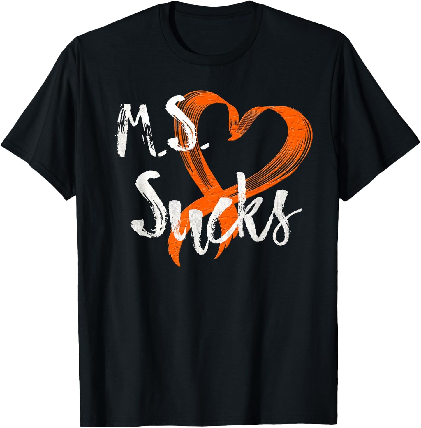 Multiple Sclerosis Awareness Month Shirt MS Sucks T-Shirt - T-Shirt | Black