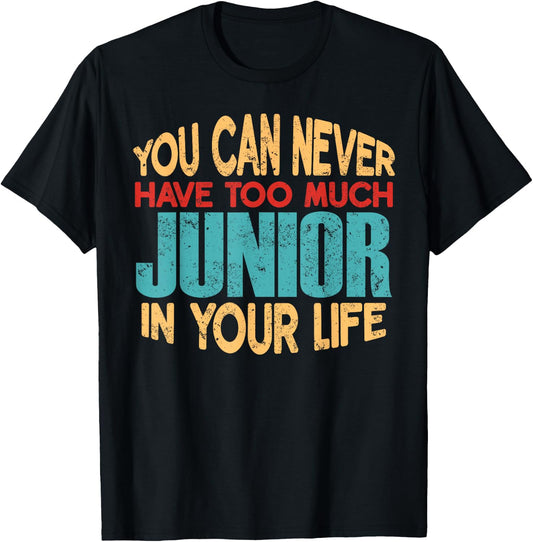 Funny Junior Personalized First Name Joke Item T-Shirt - T-Shirt | Black