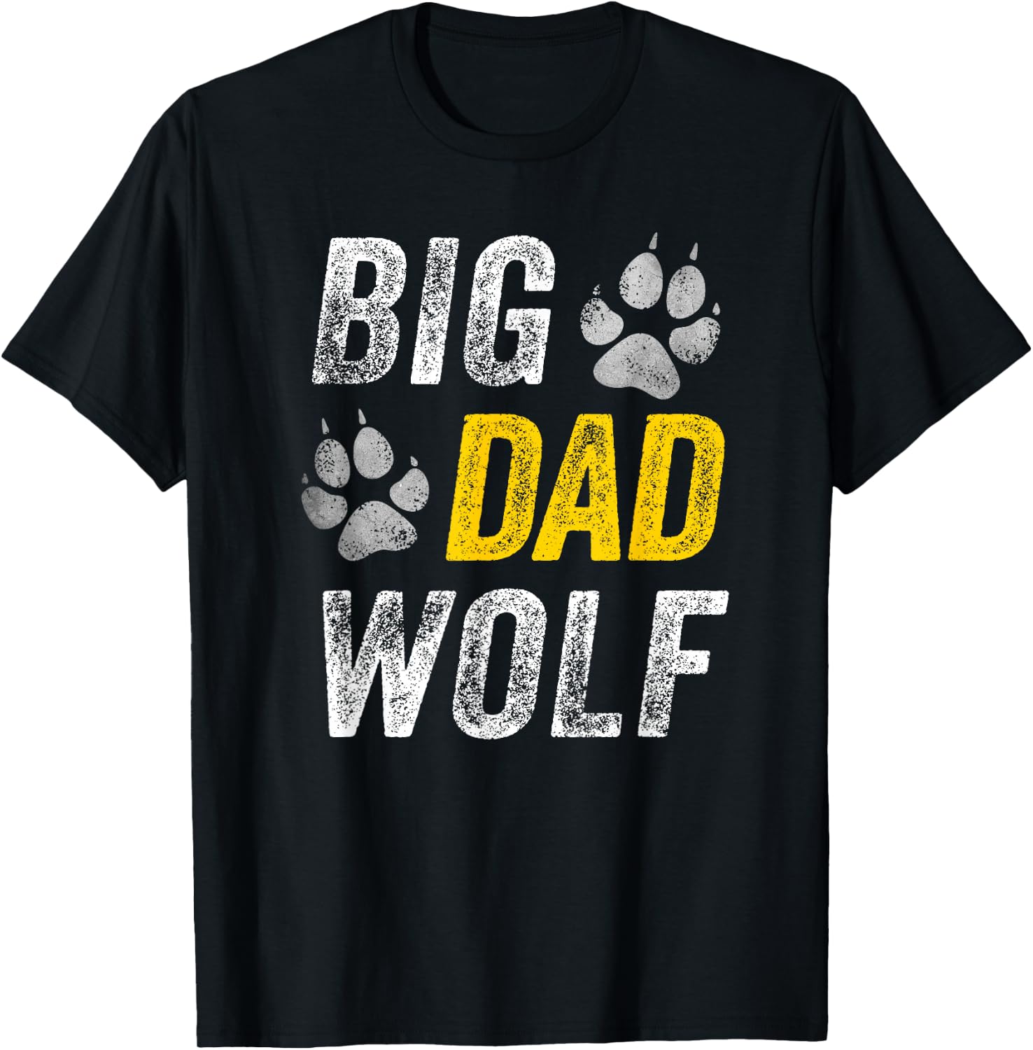 Halloween Shirt Dad Men Funny Lazy Costume Big Dad Wolf T-Shirt - T-Shirt | Black