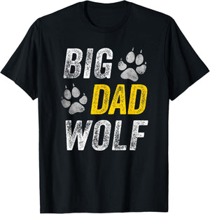 Halloween Shirt Dad Men Funny Lazy Costume Big Dad Wolf T-Shirt - T-Shirt | Black