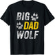Halloween Shirt Dad Men Funny Lazy Costume Big Dad Wolf T-Shirt - T-Shirt | Black