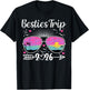 Besties Trip 2026 Vacation Travel Best Friend Night Out T-Shirt - T-Shirt | Black