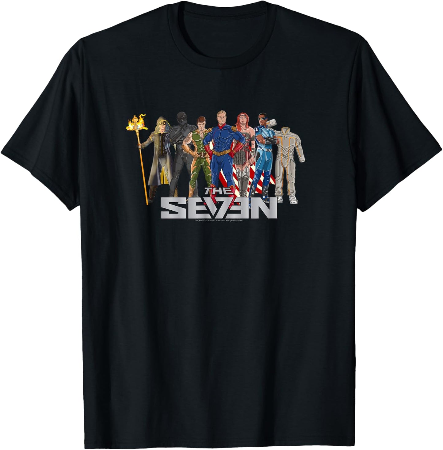 The Boys The Seven Comic Superhero TV Show T-Shirt - T-Shirt | Black