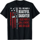 Daughter Gun Shovel Alibi - Funny Mom Dad Guns Joke -ON Back T-Shirt - T-Shirt | Black