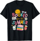 Booked for the Summer Bookish Girly Women’s Book Lover T-Shirt - T-Shirt | Black
