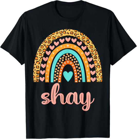 Shay Shay Name Birthday Shirt Gift T-Shirt - T-Shirt | Black