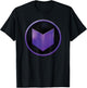 Marvel Hawkeye Purple Arrow Logo T-Shirt - T-Shirt | Black