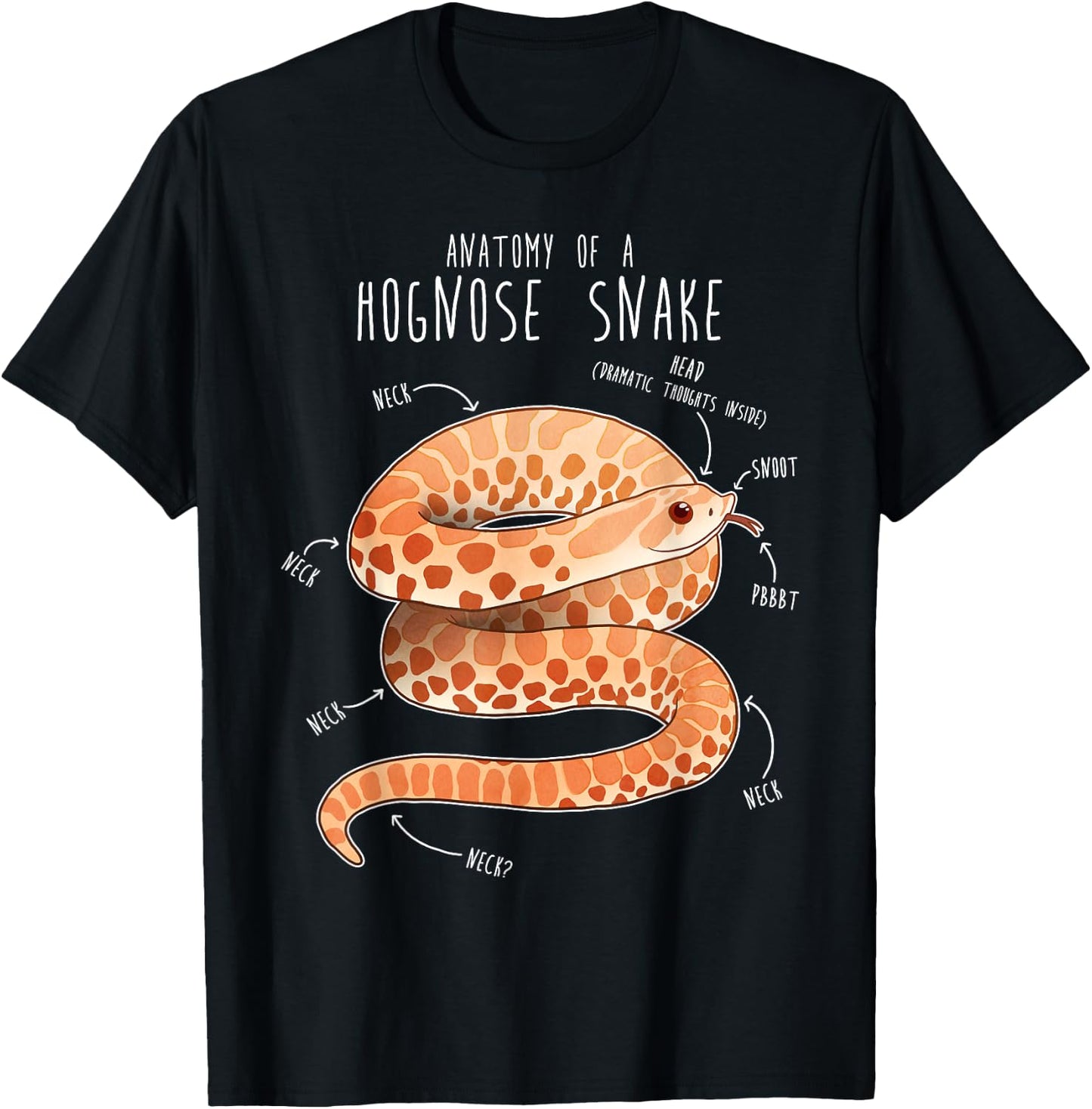 Albino Hognose Snake Mom, Funny Cute Pet Mom Reptile Lover T-Shirt - T-Shirt | Black