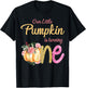 Our Little Pumpkin is Turning 1 Fall 1st Birthday Matching T-Shirt - T-Shirt | Black