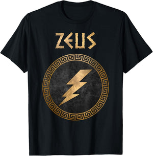 Zeus Ancient Greek God King of the Gods T-Shirt - T-Shirt | Black