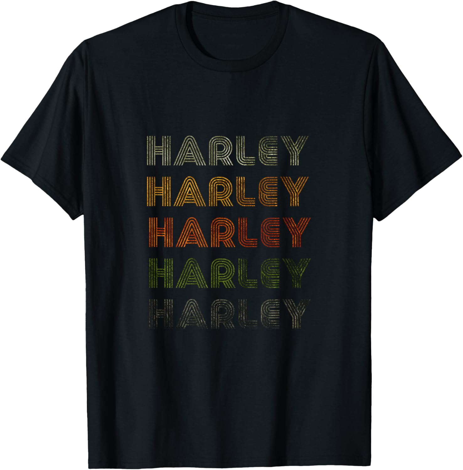 Love Heart Harley Grunge/Vintage Style Black Harley T-Shirt - T-Shirt | Black