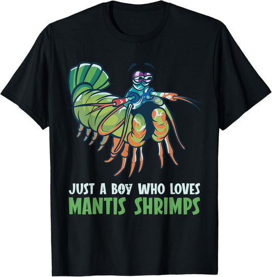 Shrimps Animal Protectionc cute Mantis Shrimp T-Shirt - T-Shirt | Black