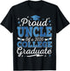 Proud Uncle of A 2026 College Graduate Graduation T-Shirt - T-Shirt | Black