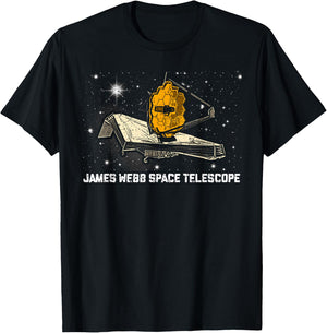 James Webb Space Telescope JWST Astronomy Astrophysics T-Shirt - T-Shirt | Black