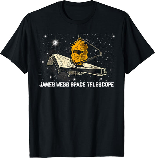 James Webb Space Telescope JWST Astronomy Astrophysics T-Shirt - T-Shirt | Black