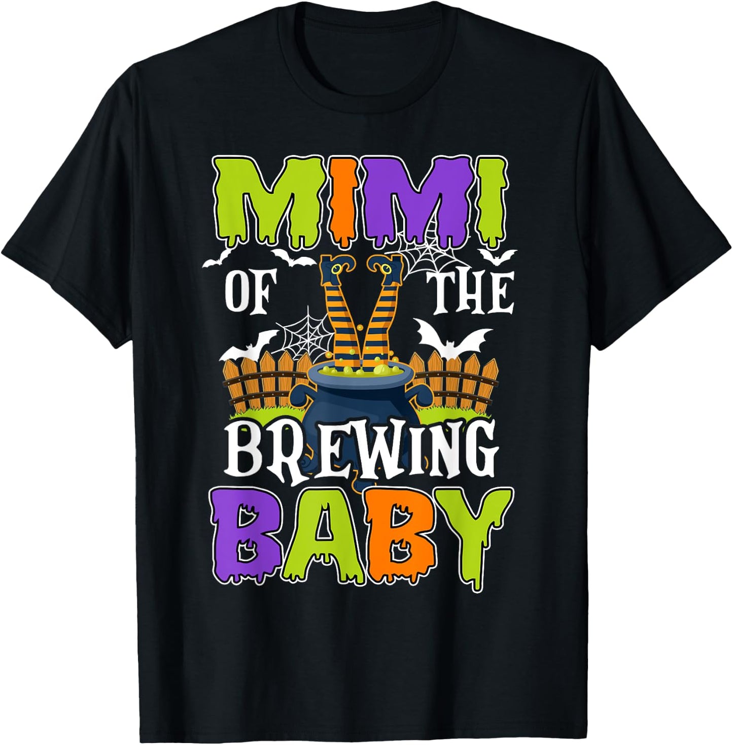 Mimi Of The Brewing Baby Halloween Witch Baby Funny T-Shirt - T-Shirt | Black