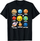 Funny Solar System Universe Space Planet Boys Girls Kids T-Shirt - T-Shirt | Black