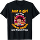 Just A Girl Who Loves Chicken Nuggets And French Fries T-Shirt - T-Shirt | Black