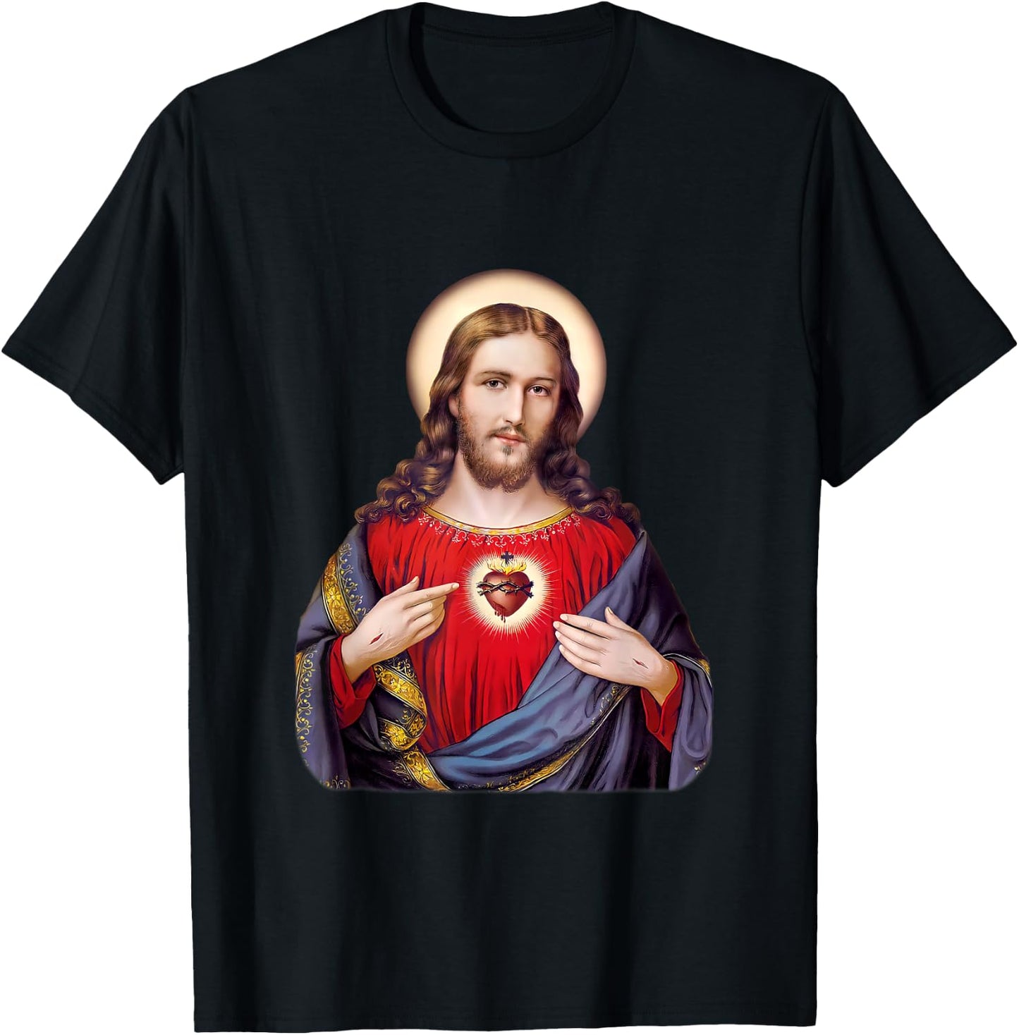 Sacred Heart of Jesus Christ T-Shirt - T-Shirt | Black