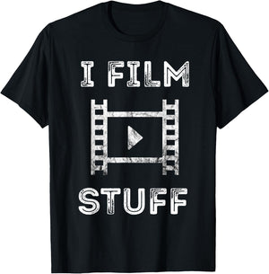 Filmmaker I Film Stuff Film Producer Videographer Lover T-Shirt - T-Shirt | Black