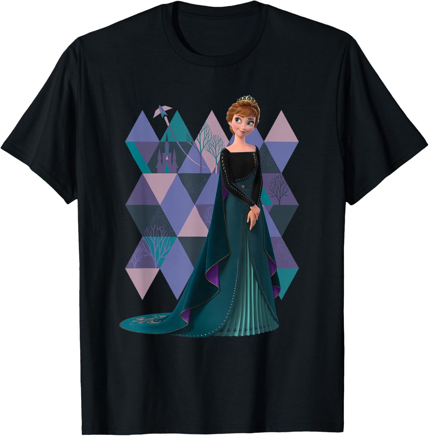 Disney Frozen 2 Queen Anna of Arendelle T-Shirt - T-Shirt | Black