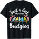 Budgie Budgerigar Birds Just a Girl Who Loves Budgies T-Shirt - T-Shirt | Black