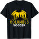 Retro Vintage Columbus City Soccer Football Sports Lover T-Shirt - T-Shirt | Black