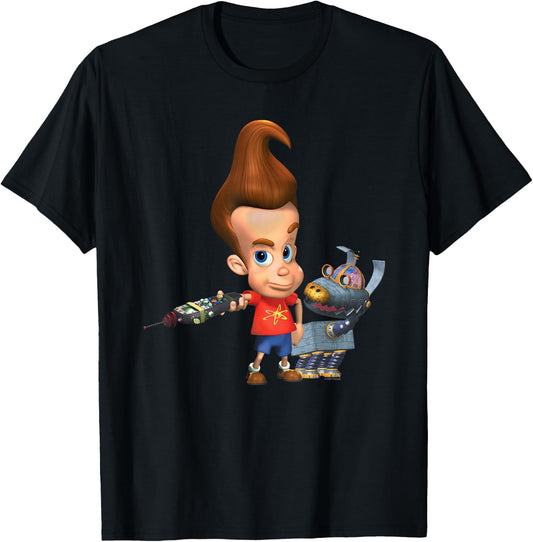 Jimmy Neutron Goddard T-Shirt - T-Shirt | Black