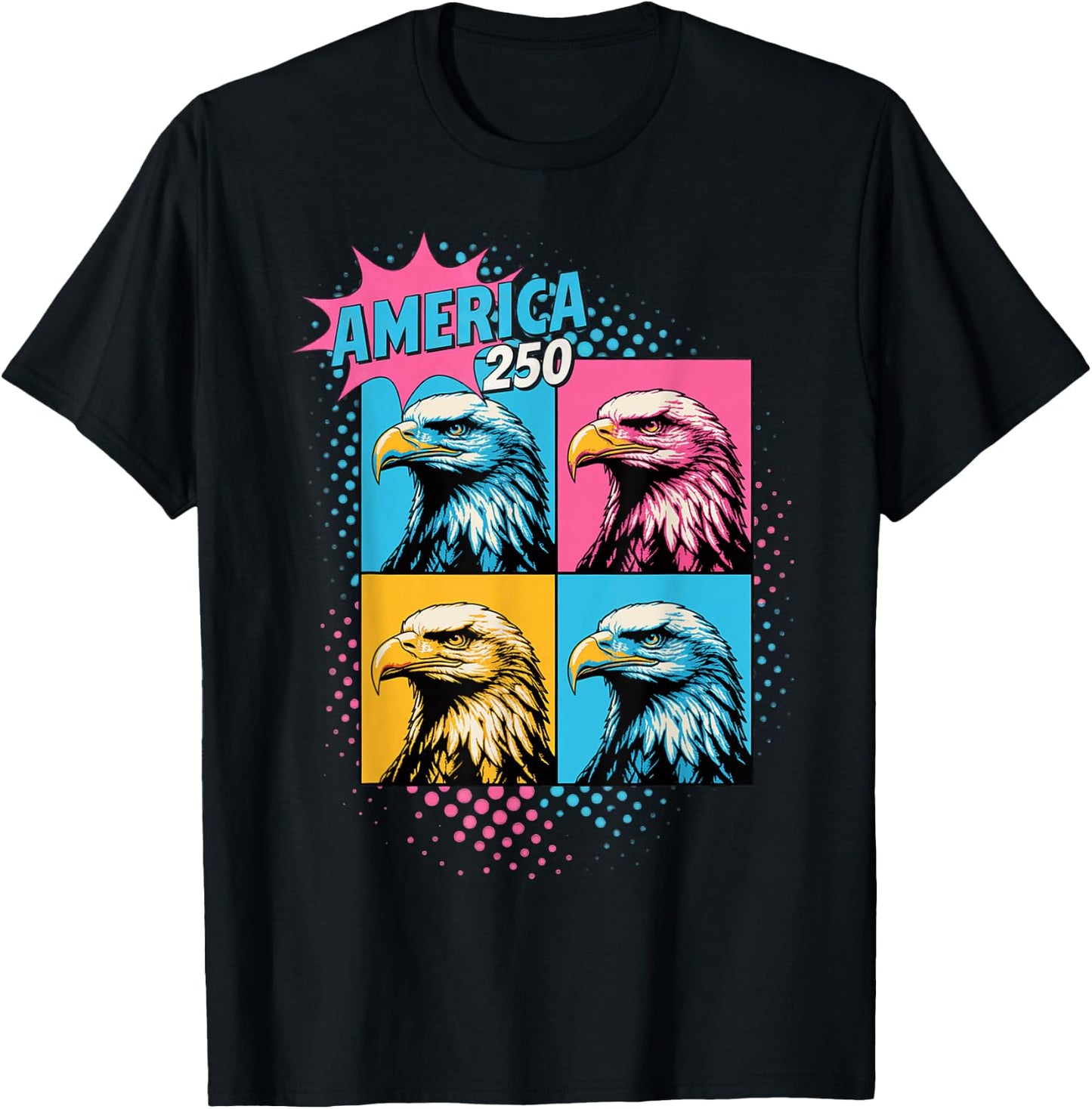 250th Anniversary USA 250th America T-Shirt - T-Shirt | Black