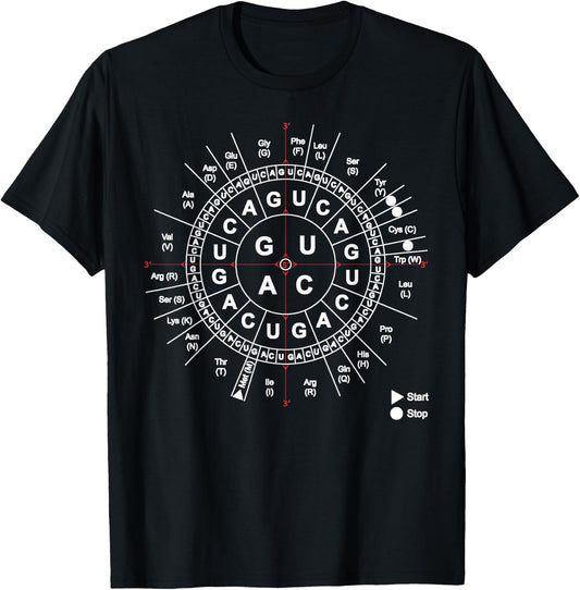 Genetics Genetic Sun Biology Biochemistry Biochemist Science T-Shirt - T-Shirt | Black