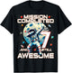 7th Birthday Astronaut Astronomy 7th Year Old Birthday T-Shirt - T-Shirt | Black