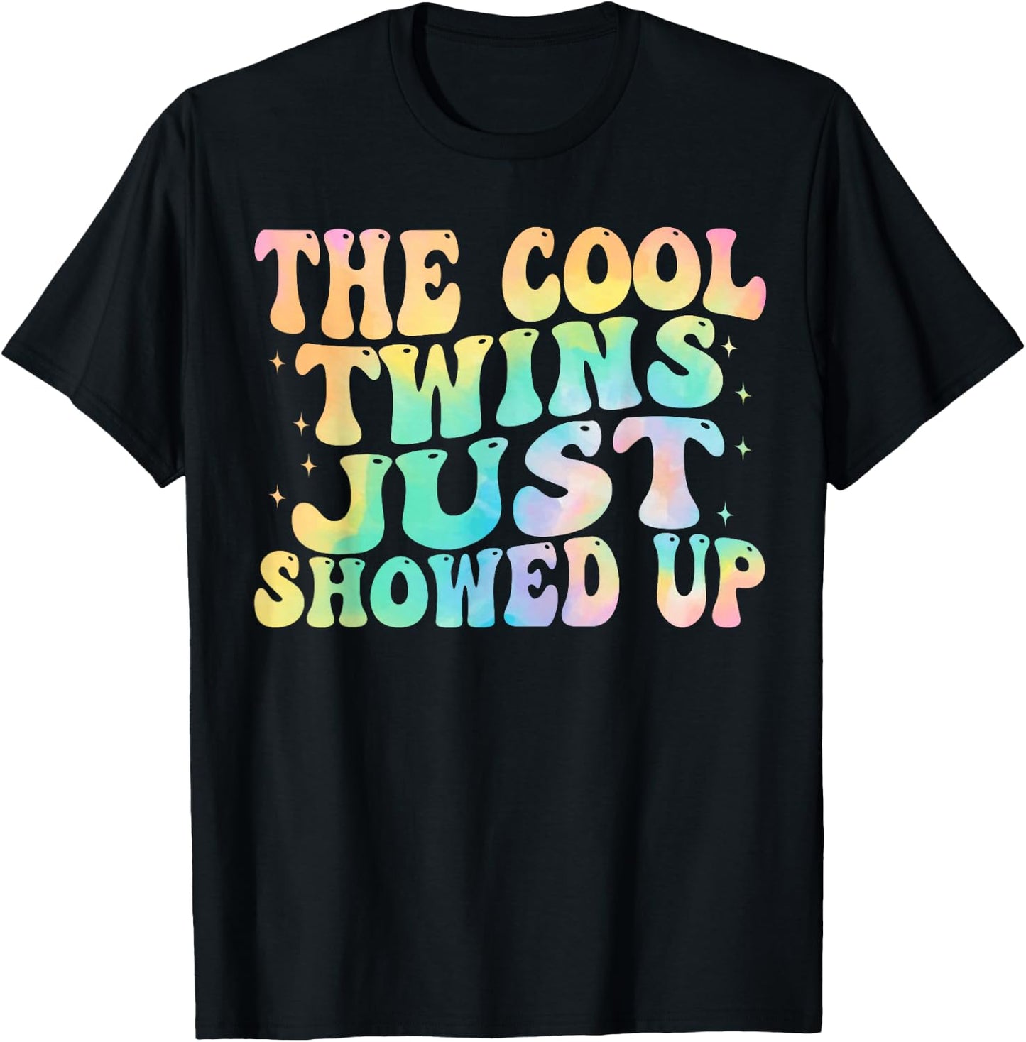 The Cool Twins Just Showed Up birthday twins matching T-Shirt - T-Shirt | Black