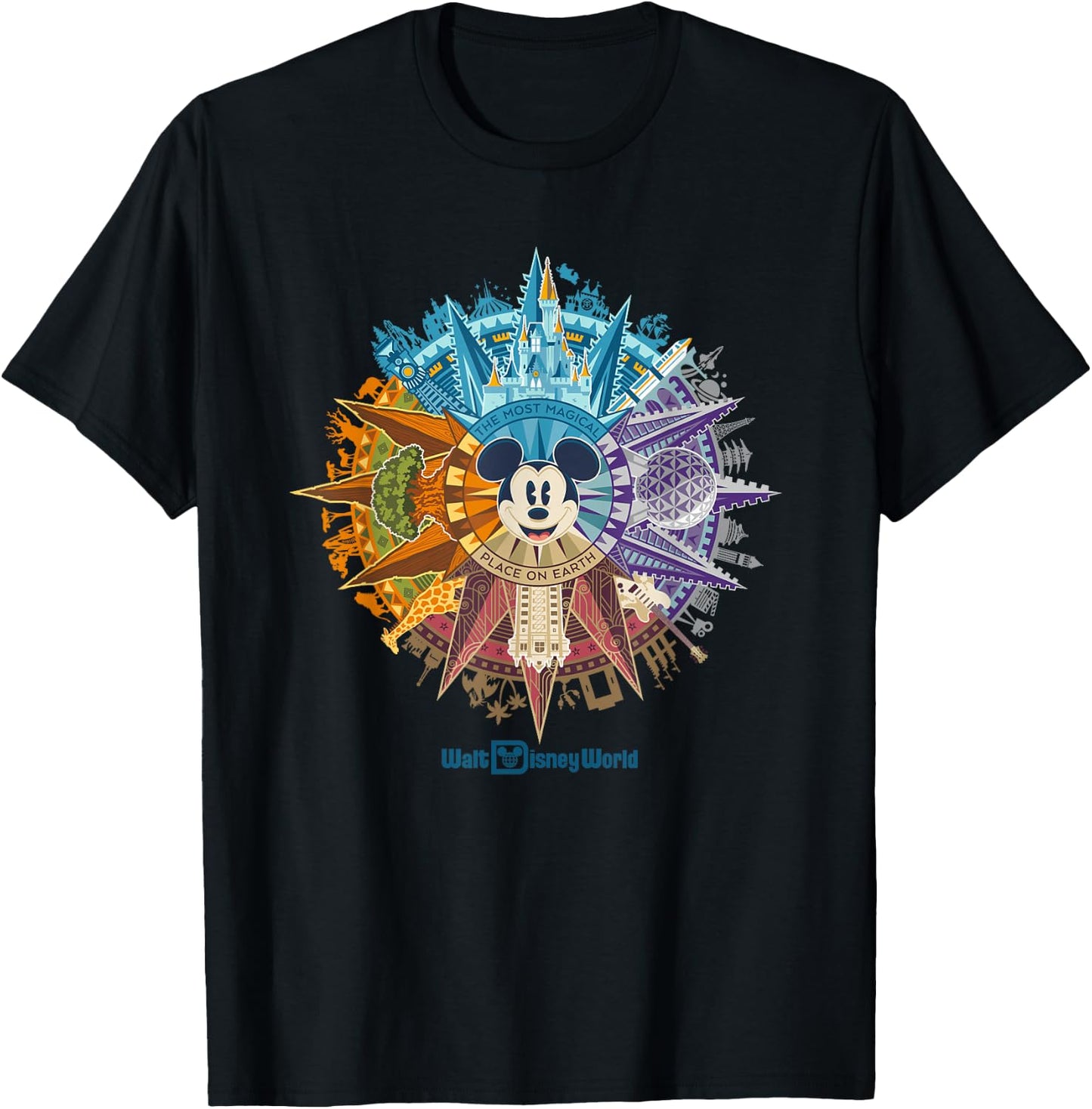 Walt Disney World 50th Anniversary Mickey Mouse Small T-Shirt - T-Shirt | Black