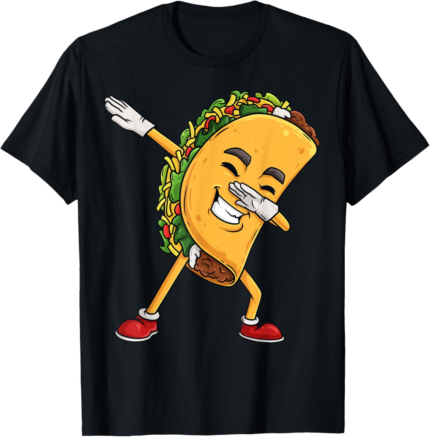 Dabbing Taco Cinco de Mayo Funny Mexican Dab Boys Kids T-Shirt - T-Shirt | Black